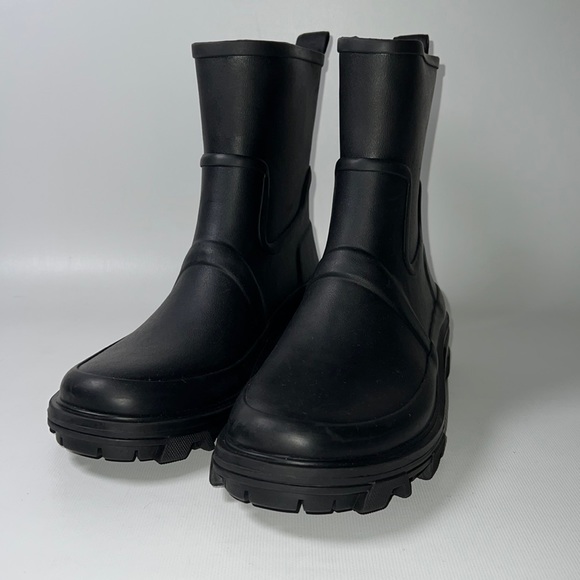 Rag & Bone Chunky Black Rubber Boots - sz 39 - Picture 2 of 8
